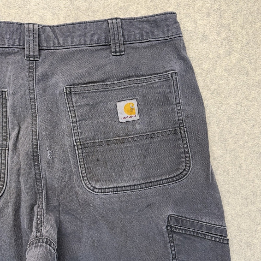 Carhartt Rugged Flex Double Front Work Pants Distressed Gray 36x34 - Picture 9 of 10